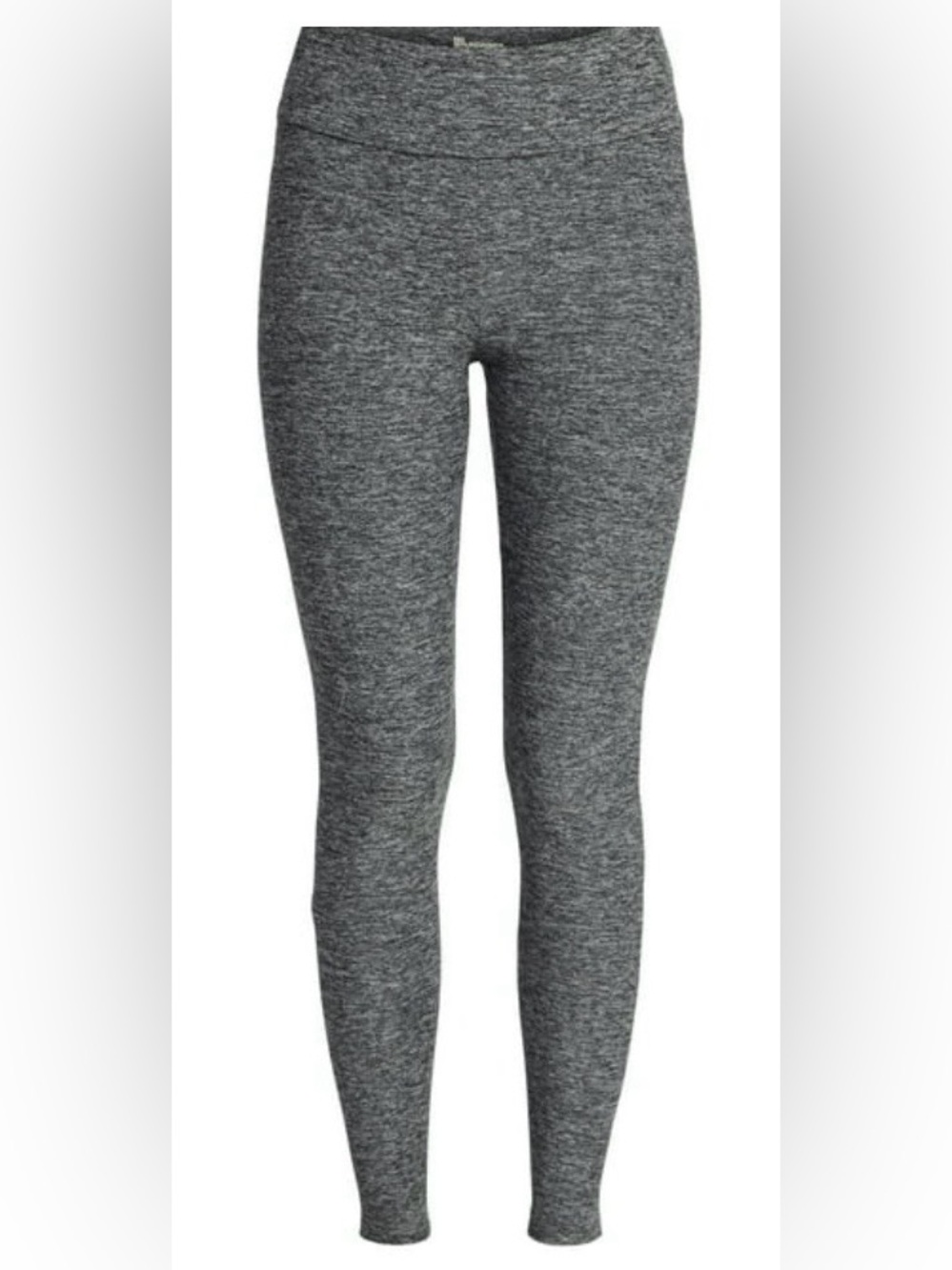 No Boundaries Juniors Grey Space Dye Sueded High Rise Ankle Leggings L/XL